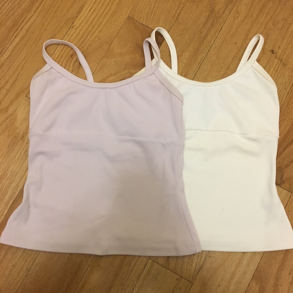 2 Bebe Camisoles Size: P One White, One Lavender